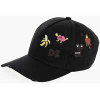 Caciuli Solid Color Cap With Contrasting Embroideries Femei