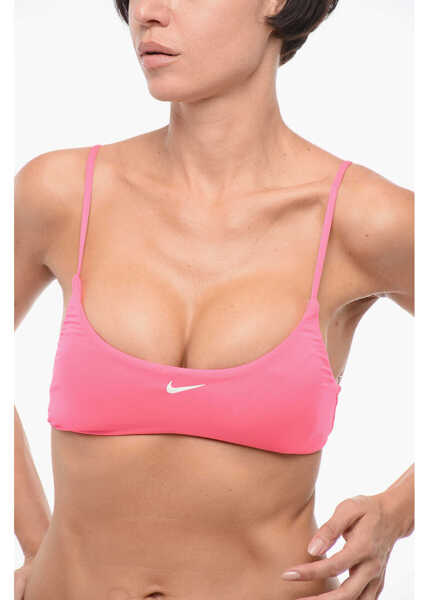 Bikini Nike Swim Solid Color Bikini With Printed Logo Pink Femei (BM 18407839) 3