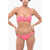 Nike Swim Solid Color Bikini With Printed Logo Pink