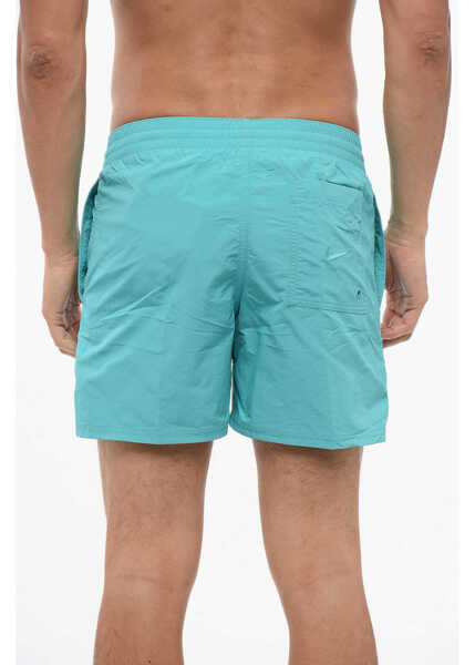 Sneakers Nike Solid Color Swim Shorts With Sneakers Patch Blue Barbati (BM 18407842) 2