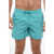 Nike Solid Color Swim Shorts With Sneakers Patch Blue