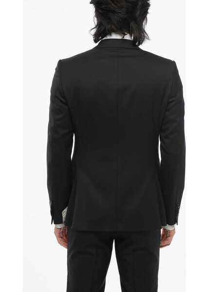 Sacouri CORNELIANI Trend Extra-Fine Virgin Wool Two-Button Blazer Black Barbati (BM 18407872) 3