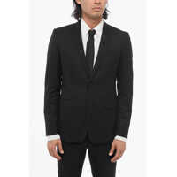 Sacouri Trend Extra-Fine Virgin Wool Two-Button Blazer Barbati