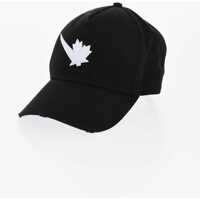 Caciuli Cotton Twill Cap With Embossed Embroidery Barbati