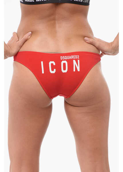 Lenjerie intima DSQUARED2 Cotton Icon Brief With Print Back Red Femei (BM 18407902) 2