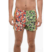 Lenjerie intima DSQUARED2 Abstract Patterned Popeline Boxer With Elastic Waistband
