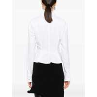Camasi Stella McCartney Dama - Camasi casual Stella McCartney Spread Collar Cotton Peplum Shirt White Femei (BM 18408112) - B-mall.ro