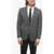 CORNELIANI Virgin Wool Unlined Blazer With Check Motif Black & White