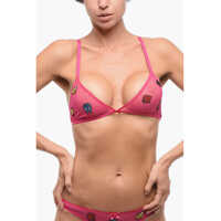 Sutiene Sheer Triangle Bra With Embroidery Femei