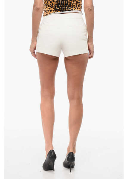 Pantaloni scurti Cline High-Waisted Shorts With Double Placket White Femei (BM 18408151) 2