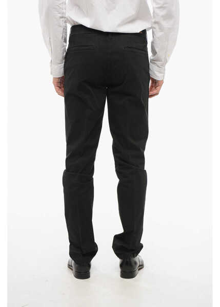Pantaloni casual CORNELIANI Cotton Chinos Pants With Four Pockets Black Barbati (BM 18408181) 3