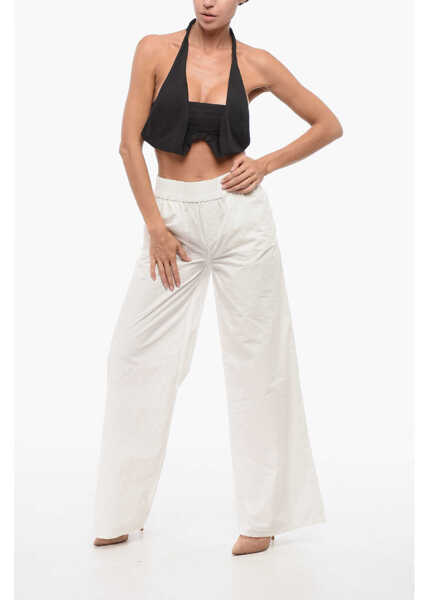 Bluze DSQUARED2 Lace-Up Cut Out Top Black Femei (BM 18408259) 4