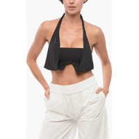 Bluze Lace-Up Cut Out Top Femei