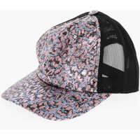 Caciuli Metallic Effect Animal Patterned Trucker Cap Femei