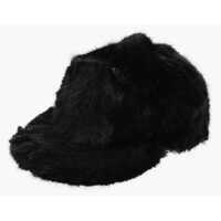 Caciuli Faux Fur Cap With Monogram Embellished With Beads Barbati
