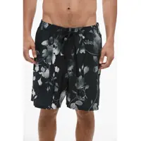 Sorturi de baie Swim Gradient Plant Motif 7 Volley Swim Shorts Barbati