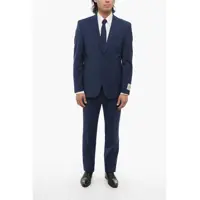 Costume Cc Collection Virgin Wool Side Vents Peak Lapel 2-Button Sui Barbati