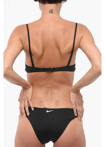Bikini Nike Swim Solid Color Bikini With Printed Logo Black Femei (BM 18408493) 2