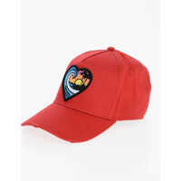 Caciuli Cotton Twill Cap With Heart Embroidery Femei