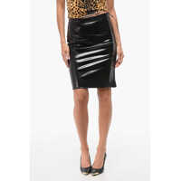 Fuste casual Leatherette Zipped Skirt Femei