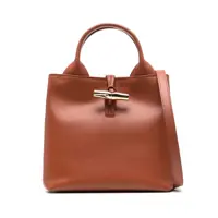 Genti de mana Longchamp S Le Roseau Leather Handbag Femei