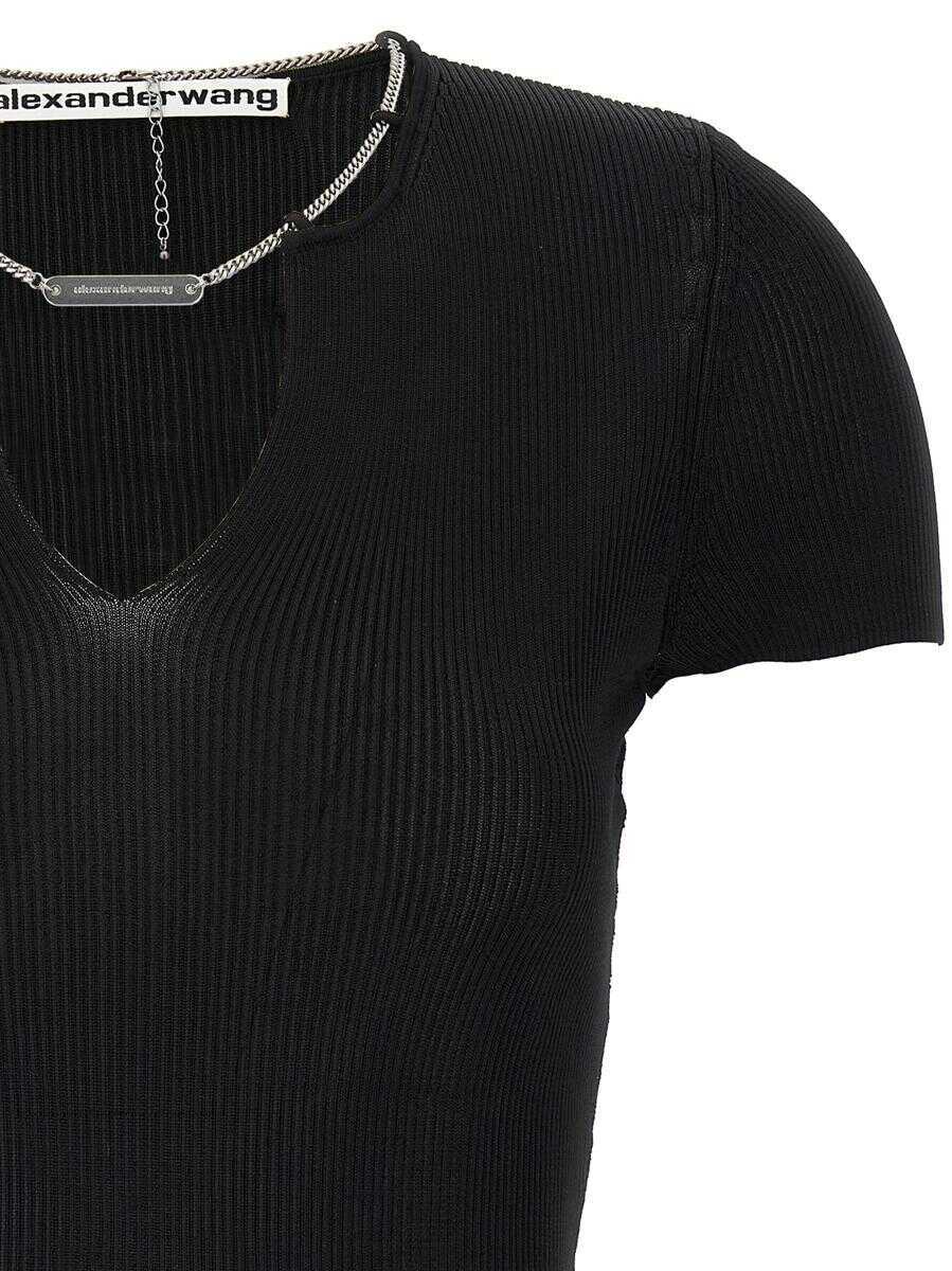 Pulovere Alexander Wang Alexander Wang Catena Sweater Black Femei (BM 18409314) 3