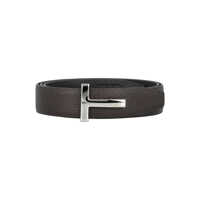 Curele Tom Ford T Grainy Leather Belt Barbati