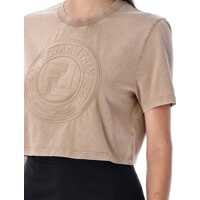 Tricouri Fendi Dama - Tricouri Fendi Fendi Cropped T-Shirt Beige Femei (BM 18410454) - B-mall.ro