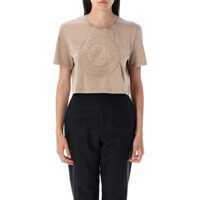 Tricouri Fendi Cropped T-Shirt Femei