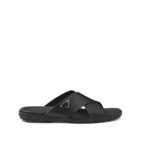Sandale Prada Leather Slides With Logo Barbati