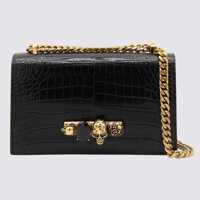 Genti de umar Alexander McQueen Dama - Genti de umar Alexander McQueen Alexander McQueen Black Leather Shoulder Bag Black Femei (BM 18411021) - B-mall.ro