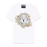 Tricouri Versace Jeans Couture Cotton Crew-Neck T-Shirt Femei