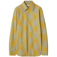 Camasi Burberry Checked Cotton Shirt Barbati