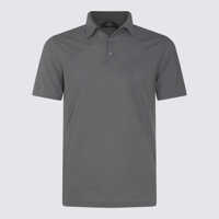 Camasi Zanone Grey Cotton Polo Shirt Barbati