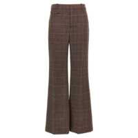 Pantaloni casual Chloé Check Wool Pants Femei