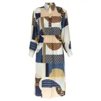 Rochii Fendi Patchwork Silk Dress Femei
