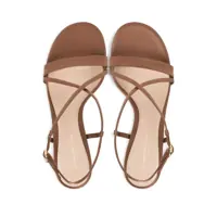 Pantofi cu toc Gianvito Rossi Dama - Pantofi cu toc Gianvito Rossi Gianvito Rossi Larisse Leather Sandals BROWN Femei (BM 18414705) - B-mall.ro