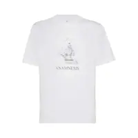 Tricouri Brunello Cucinelli Printed Cotton T-Shirt Barbati