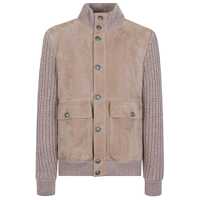 Bomber jacket Brunello Cucinelli Leather Bomber Jacket Barbati
