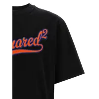 Tricouri DSQUARED2 pentru Barbati - Tricouri DSQUARED2 DSQUARED2 Sponge Patch T-Shirt Black Barbati (BM 18417744) - B-mall.ro