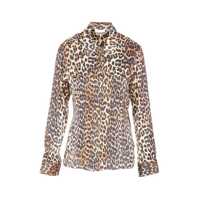Camasi Ganni Shirt With Animalier Print Femei