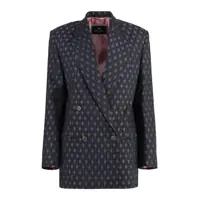 Sacouri Etro Double-Breasted Wool Blazer Femei