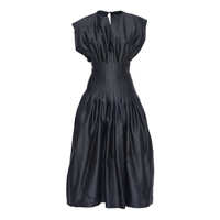 Rochii Fabiana Filippi COTTON SILK MIKADO SLEEVELESS DRESS FITTED AT WAIST