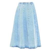 Fuste Fabiana Filippi BLUE DENIM CIRCLE SKIRT