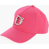Caciuli Cotton Twill Cap With Jewel Monogram Femei