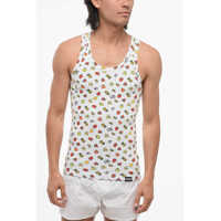 Lenjerie intima DSQUARED2 Ribbed Cotton Blend Fruity Tank Top