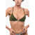 DSQUARED2 Triangle Bra With Logoed Band Green