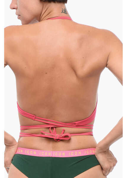 Sutiene EXILIA Mesh Detailed Giunco Bikini Top Pink Femei (BM 18419224) 2