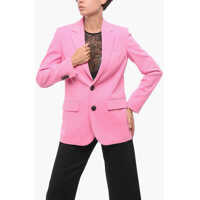 Sacouri Flap Pockets 2-Buttons Blazer Femei