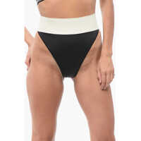Bikini High-Waisted Two-Tone Bikini Bottom Femei